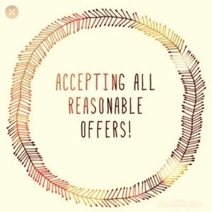 Accepting all reasonable offers 🌸